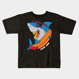 Kids Shark 2nd Birthday Boys Sharks Ocean 2 yrs Old Birthday Kids T-Shirt